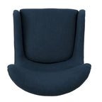 Navy Blue High Back Wingback Accent Chair - 27 Inch Width
