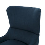 Navy Blue High Back Wingback Accent Chair - 27 Inch Width
