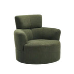 360 Swivel Barrel Chair with Adjustable Headrest - Berber Fleece Upholstery