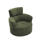 360 Swivel Barrel Chair with Adjustable Headrest - Berber Fleece Upholstery