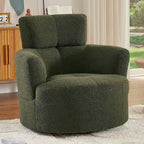 360 Swivel Barrel Chair with Adjustable Headrest - Berber Fleece Upholstery