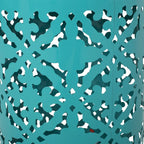 Indoor Lace Cut Side Table with Tile Mosaic Top