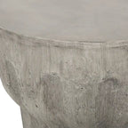 Indoor/Outdoor Contemporary Lightweight Concrete Accent Side Table