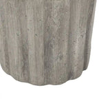 Indoor/Outdoor Contemporary Lightweight Concrete Accent Side Table