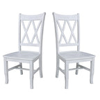 Antique Black Storage Bench with Beige Cushion