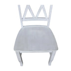 Antique Black Storage Bench with Beige Cushion