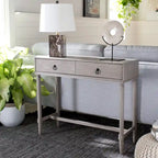 French Country 2-Drawer Console Table - 35.5 W x 13 L x 29.5 H
