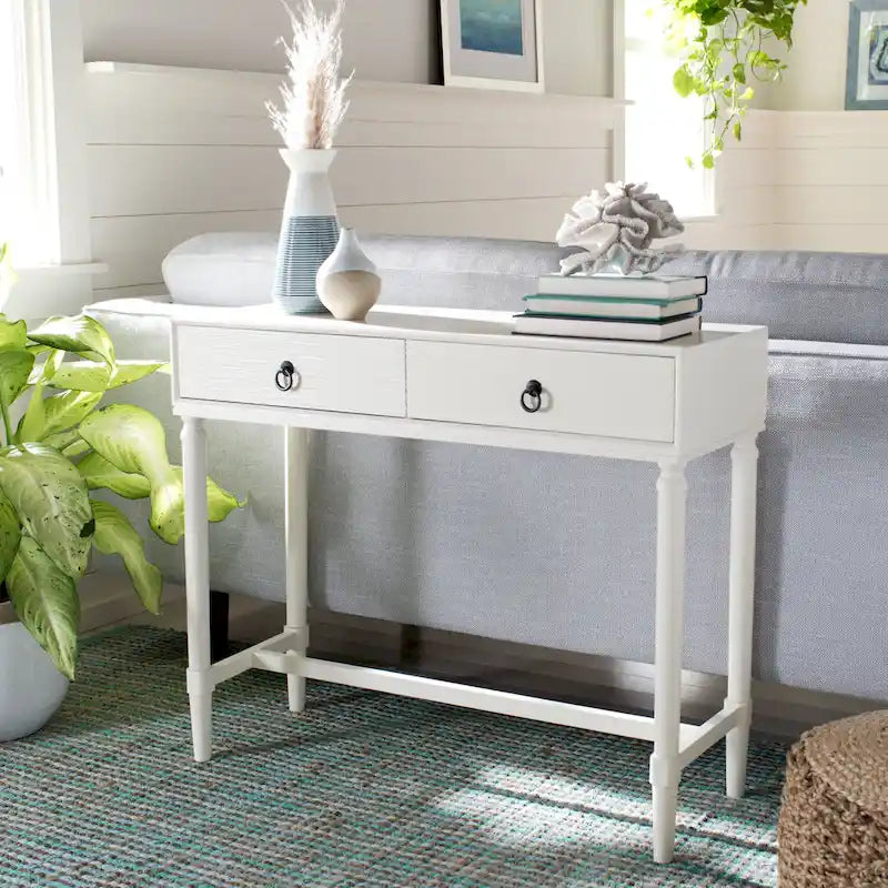 French Country 2-Drawer Console Table - 35.5 W x 13 L x 29.5 H