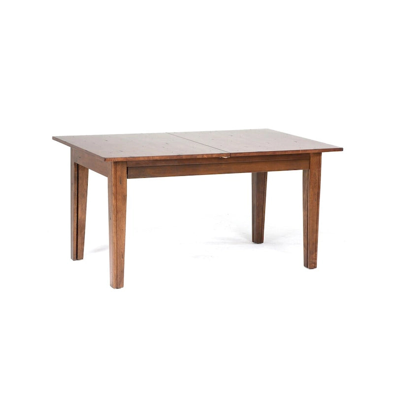 7-Piece Solid Rubberwood Dining Set with Extendable Table and Ladder-Back Chairs