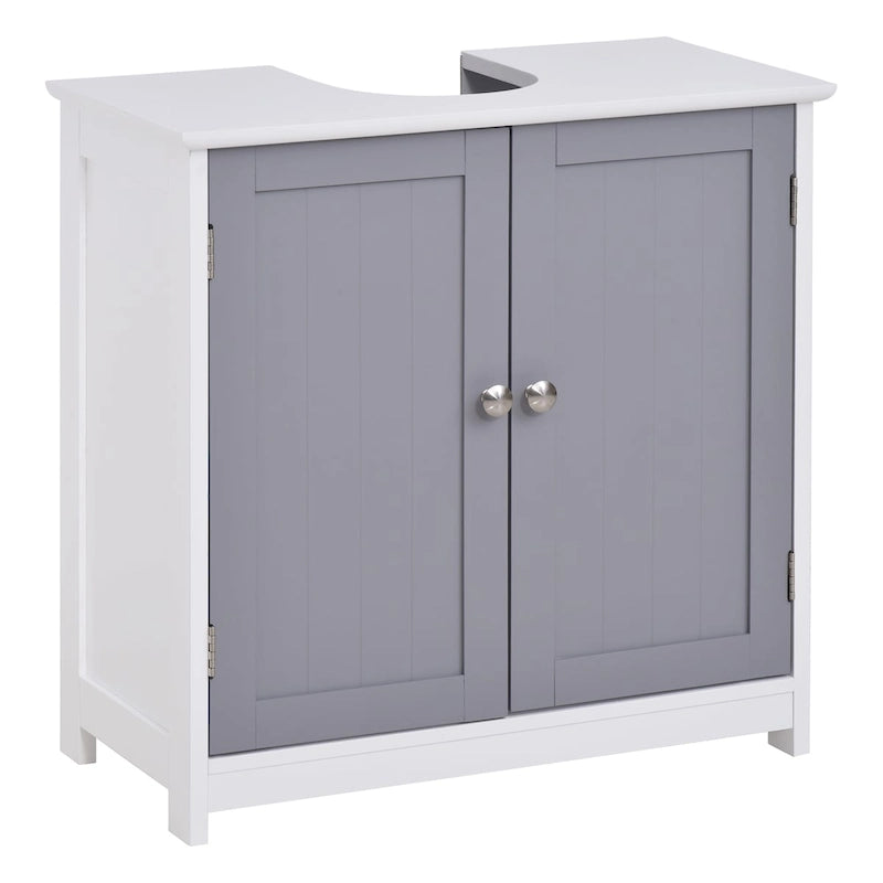 Under Sink Storage Cabinet with Adjustable Shelf - U-Shaped Design