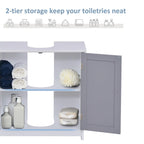 Under Sink Storage Cabinet with Adjustable Shelf - U-Shaped Design